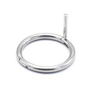 ddp bull cow cattle nose ring 2.5" show halter farm animal veterinary + screw (silver)