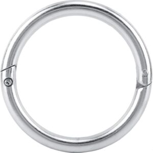 cow nose ring stainless steel earrings bull rings（silvery）