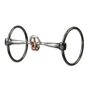 draft bit, 6" snaffle mouth, polished stainless steel (copy)